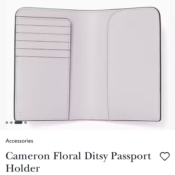 Kate Spade Cameron Ditsy Floral Passport & Card Holder - Picture 3 of 6